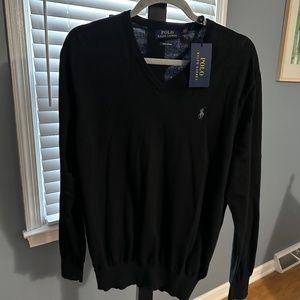 Men’s Ralph Lauren Cotton V-Neck Sweater